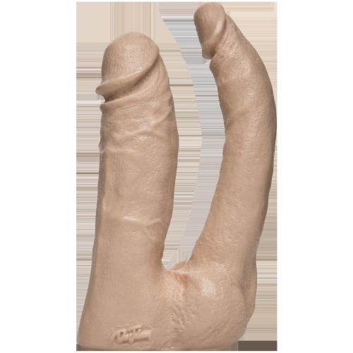 Vac-U-Lock Double Penetrator - White