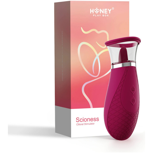 Scioness - Sucking and Licking Clitoral Stimulator - Wine Purple