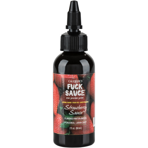 Fuck Sauce Flavored Water-Based Personal Lubricant - Strawberry - 2 Fl. Oz.