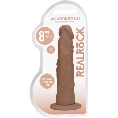8 Inch Dong Without Testicles - Tan