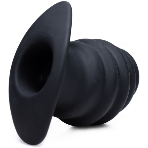 Hive Ass Tunnel Silicone Ribbed Hollow Anal Plug - Medium