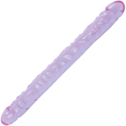 Crystal Jellies 18 Inch Double Dong - Purple
