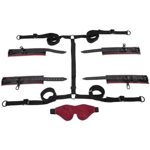 Saffron Under the Bed Restraint System - Black/red