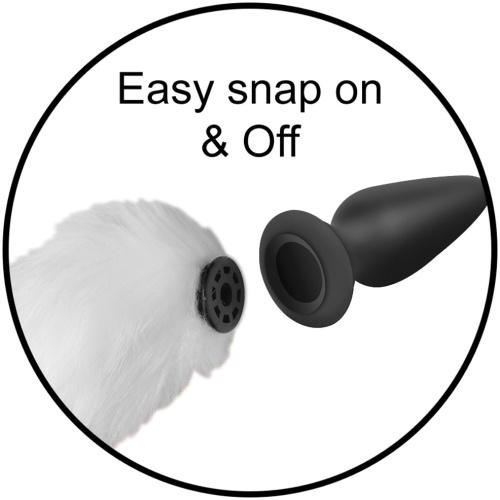 Interchangeable White Fox Tail