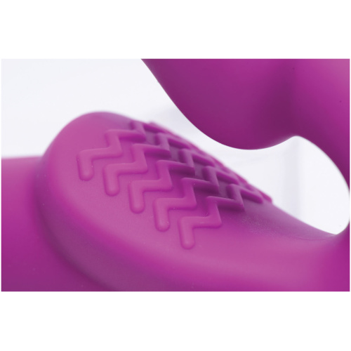 Evoke Vibrating Strapless Silicone Strap-on Dildo