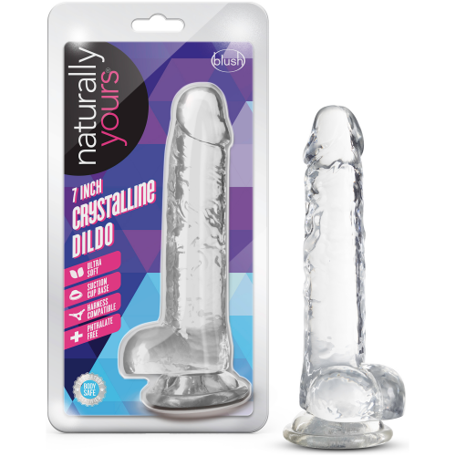 Naturally Yours - 7 Inch Crystalline Dildo - Diamond