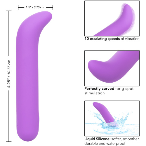 Bliss Liquid Silicone Mini G Vibe - Purple