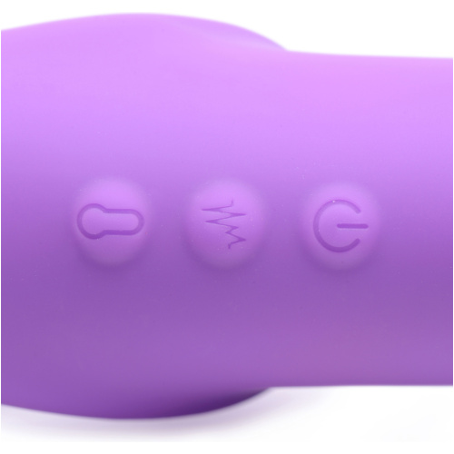 10x Ergo- Fit G-Pulse Inflatable and Vibrating Strapless Strap- on - Purple