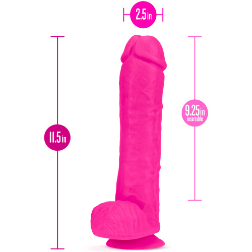 Au Naturel - Bold - Big John - 11 Inch Dildo - Pink