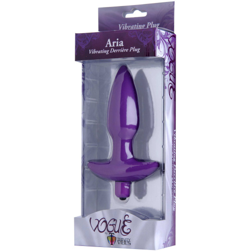 Aria Vibrating Silicone Anal Plug - Medium