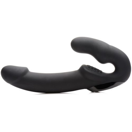 Urge Silicone Strapless Strap on With Remote - Black