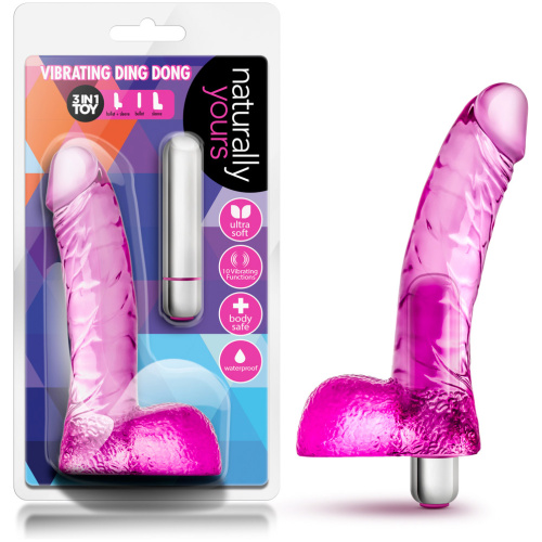 Naturally Yours - Vibrating Ding Dong - Pink