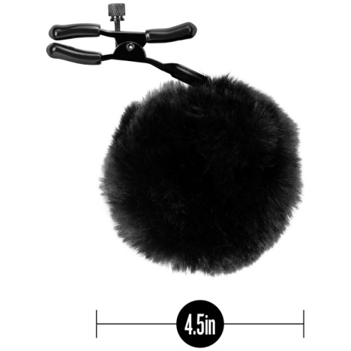 Noir - Pom Adjustable Nipple Clamps - Black