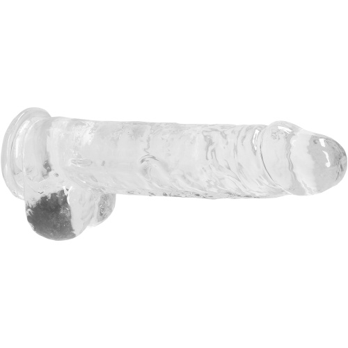 9 Inch Realistic Dildo With Balls - Translucent