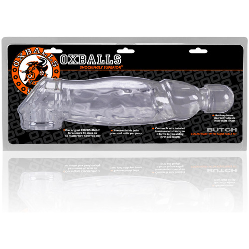 Butch Veiny Cocksheath - Clear