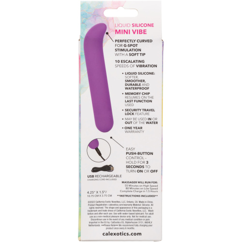 Bliss Liquid Silicone Mini G Vibe - Purple