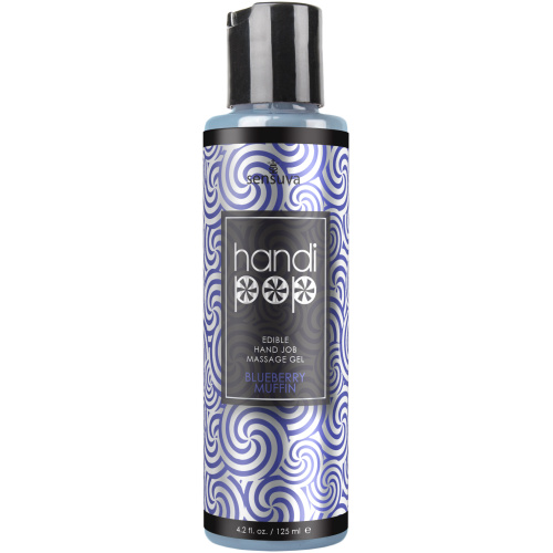 Handipop Edible Handjob Massage Gel - Blueberry Muffin - 4.2 Fl. Oz.