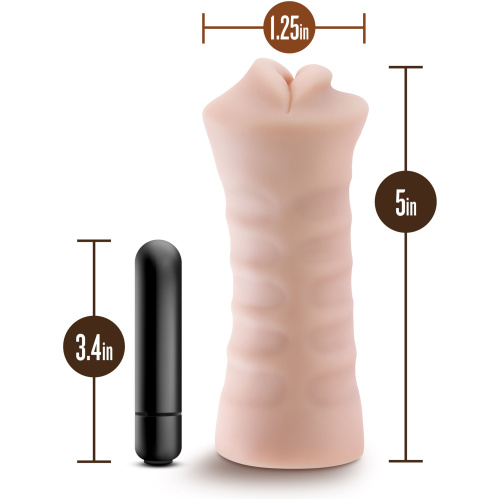 Enlust - Nicole - Vibrating Stroker - Beige