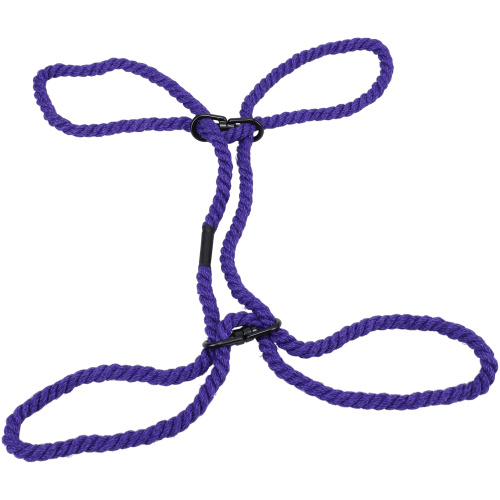 Merci - Restrain - 6mm Hemp Wrist or Ankle Cuffs - Violet