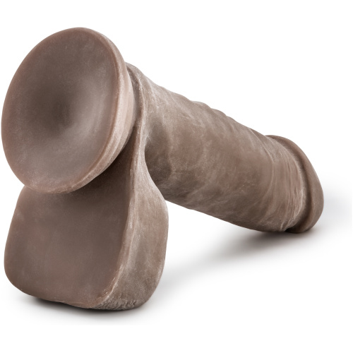 Au Naturel 8 Inch Sensa Feel Dildo - Chocolate