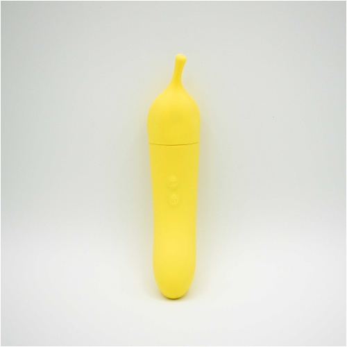 Banana Cream Air Pulse and G-Spot Vibrator - Yellow
