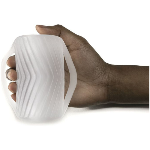 Perfect Fit Male Masturbator With Grips - Clear