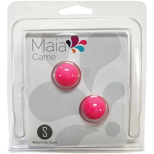 Carrie Silicone Kegel Balls - Neon Pink