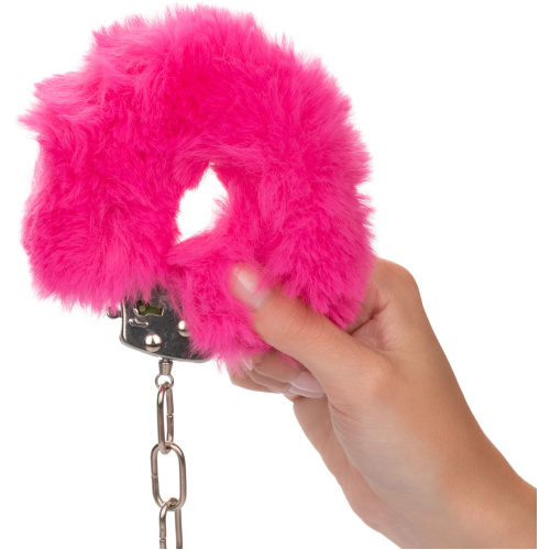 Ultra Fluffy Furry Cuffs - Pink
