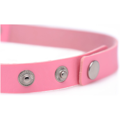 Dark Heart Chrome Heart Choker - Pink