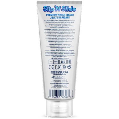 Swiss Navy Slip N Slide - Premium Jelly Lubricant - 2 Fl. Oz.