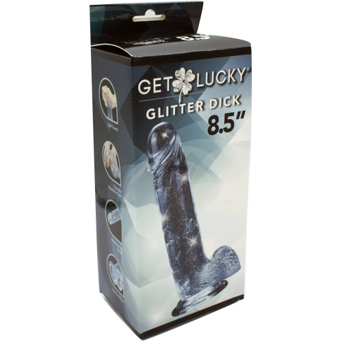 Get Lucky Glitter Dick - 8.5 Inch