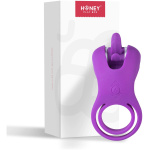 Roxy - Tongue Clit Licker and Cock Ring - Purple