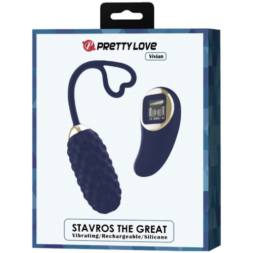 Vivian Remote Control Vibrating Egg - Blue