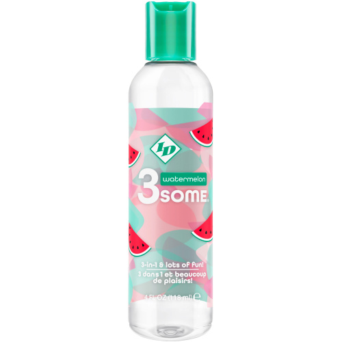 3some 3-in-1 Lubricant - Watermelon - 4 Fl. Oz.