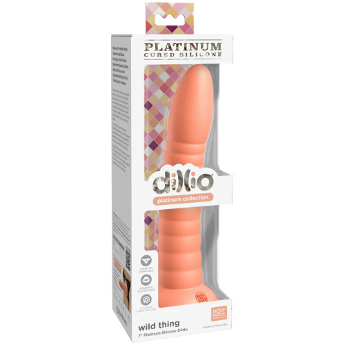 Dillio Platinum - Wild Thing 7 Inch Dildo - Peach