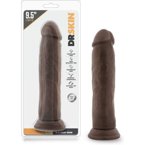 Dr. Skin - 9.5 Inch Cock - Chocolate