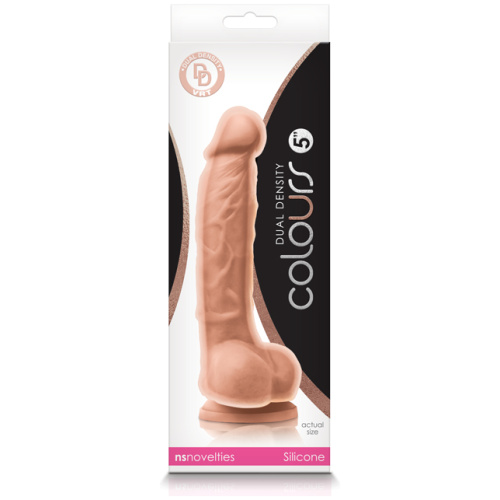 Colours - Dual Density - 5 Inch Dildo - White