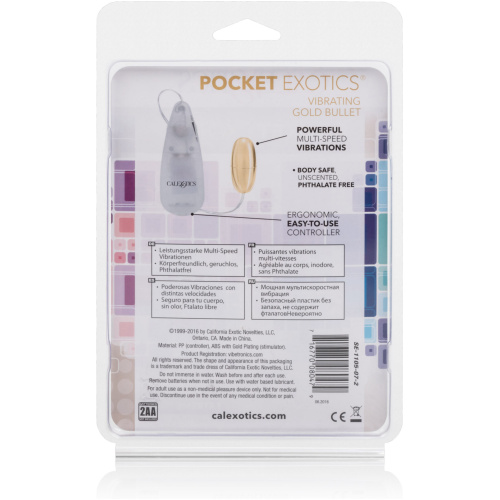 Pocket Exotics Vibrating Gold Bullet
