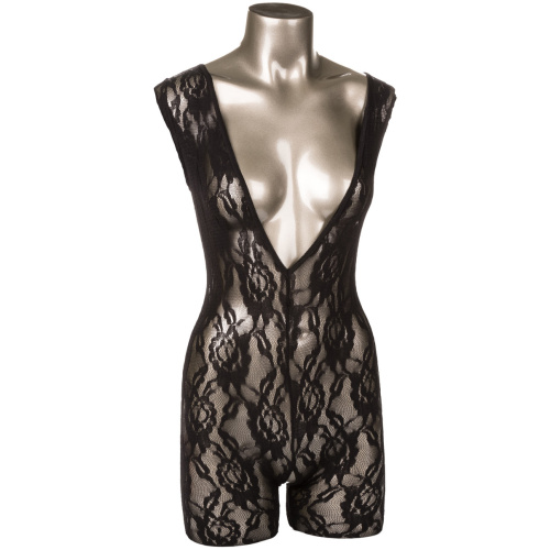 Scandal Lace Body Suit - One Size - Black
