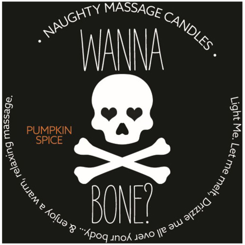 Naughty Massage Candle - Wanna Bone - Pumpkin  Spice