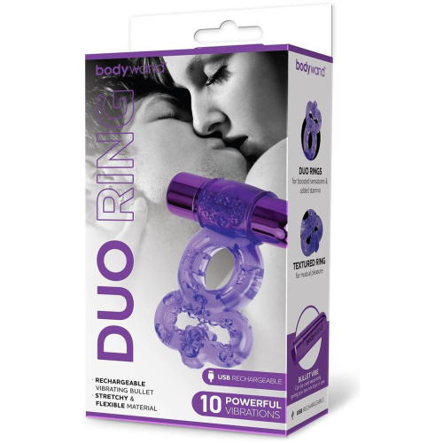 Bodywand Rechargeable Duo Ring - Purple