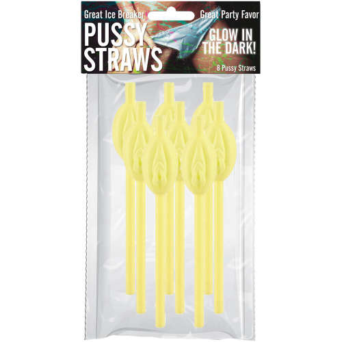 Pussy Straws - Glow in the Dark