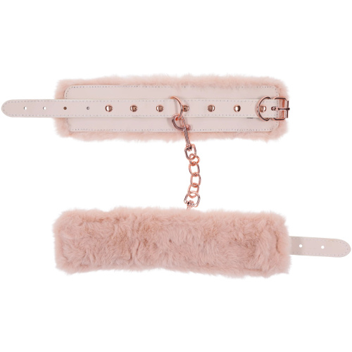 Peaches ‘N Creame Fur Handcuffs - Pink