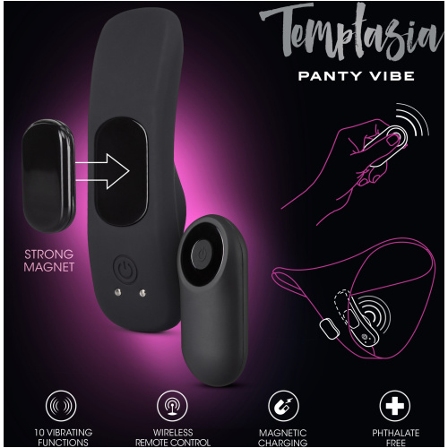 Temptasia - Remote Control Panty - Vibe - Black