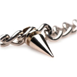 Punk Spiked Necklace Silver