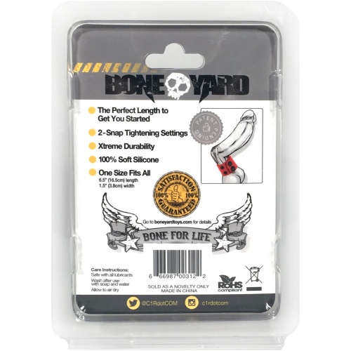 Boneyard Silicone Ball Strap 4cm Stretcher - Red