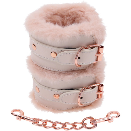 Peaches ‘N Creame Fur Handcuffs - Pink