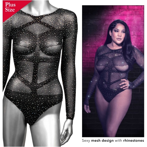 Radiance Long Sleeve Body Suit - Queen - Black