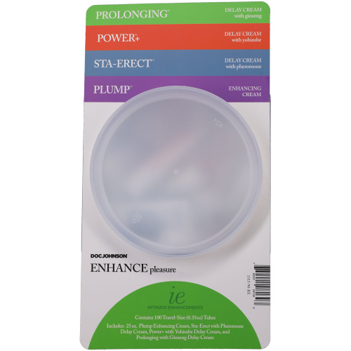 Intimate Enhancements - Enhance Pleasure -  Fishbowl Display - 100 Pieces - 0.35 Oz Tubes