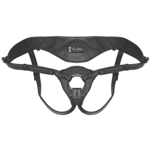 Patent Leather Strap-on Harness - Black